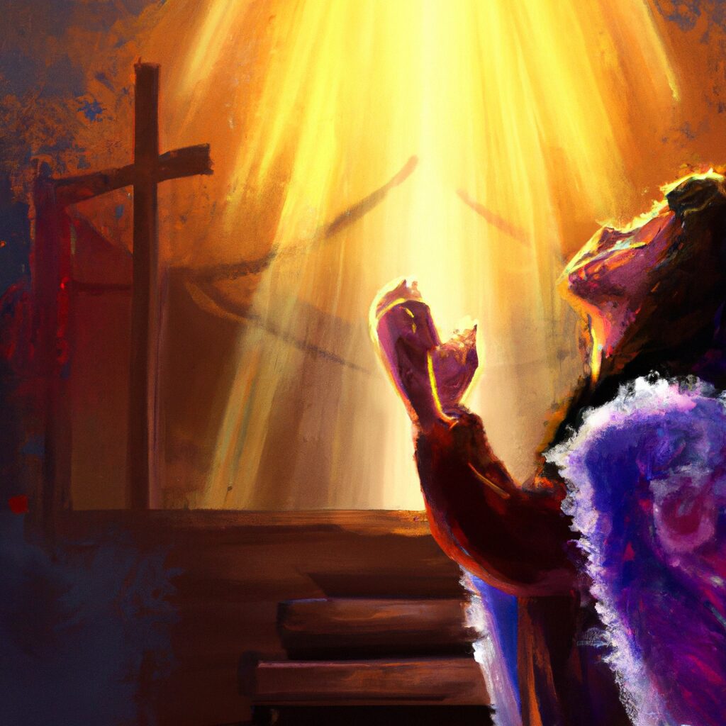 Desenho digital de uma pessoa com um livro aberto sobre