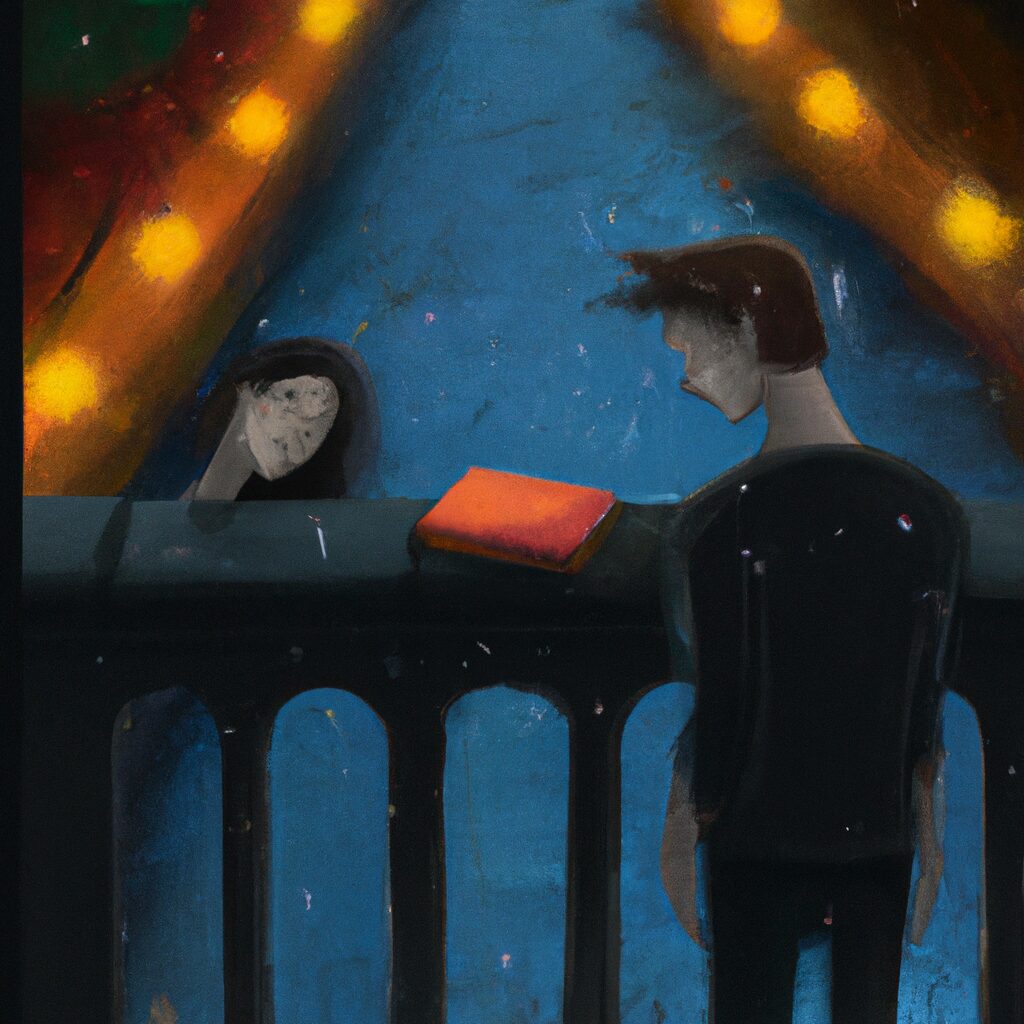 Uma pessoa lendo um romance sobre amor a distancia