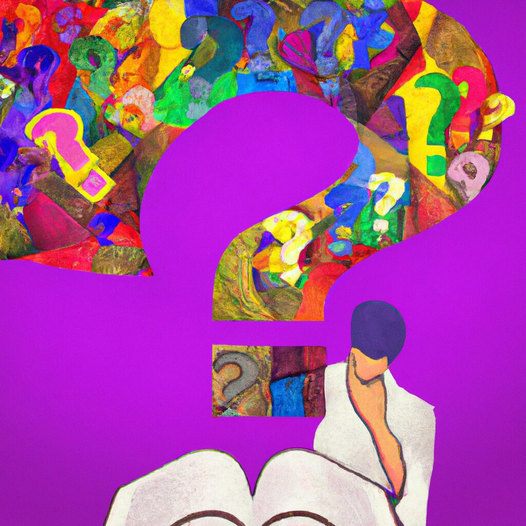 Desenho de alguém lendo