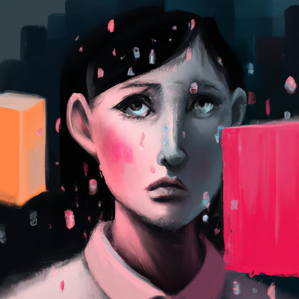 Desenho de uma pessoa lendo um livro sobrebloqueios emocionais