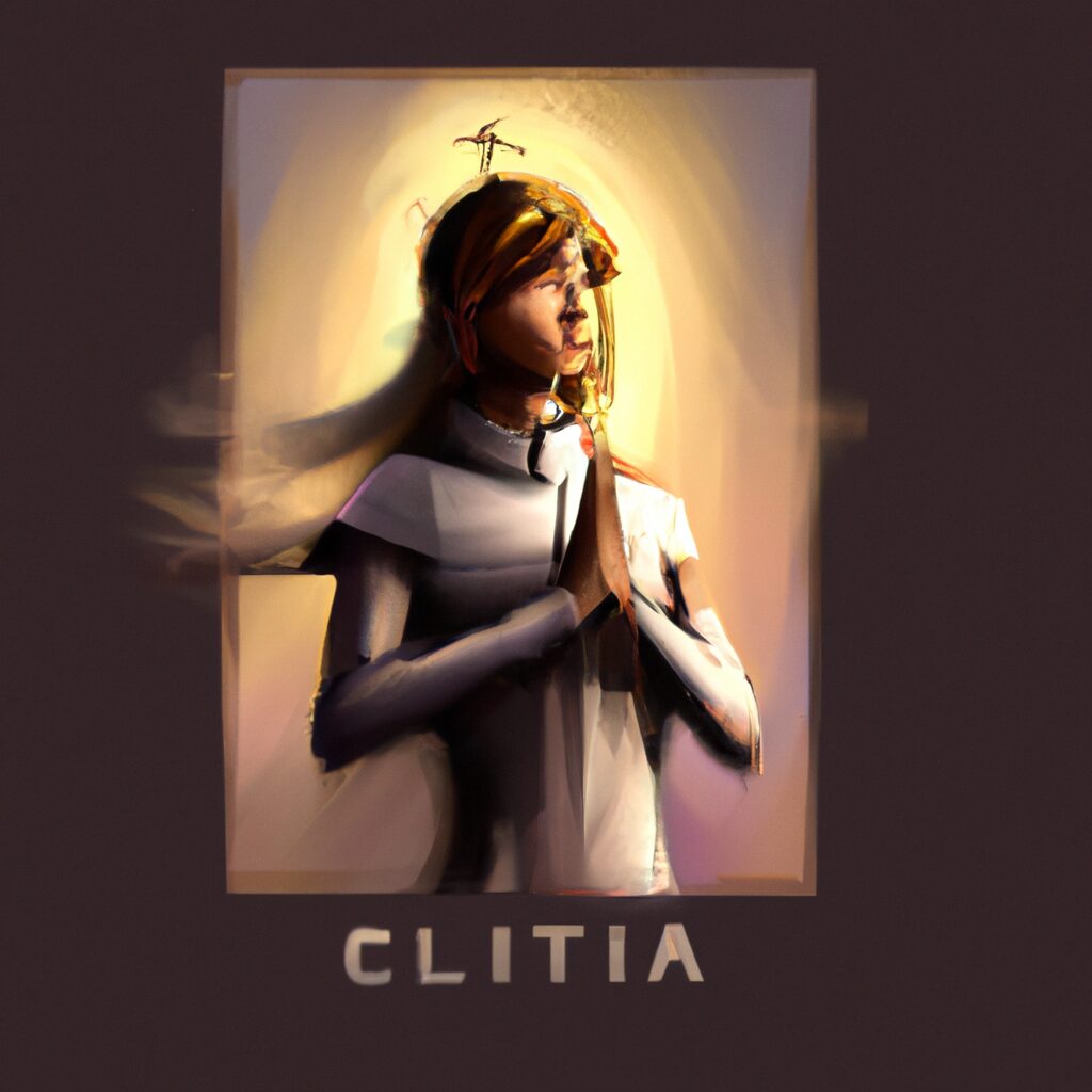 Desenho digital de uma pessoa com um livro aberto sobre