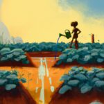 Irrigação: Conheça os Melhores Livros para Se Atualizar! Desenho de alguém lendo irrigacao