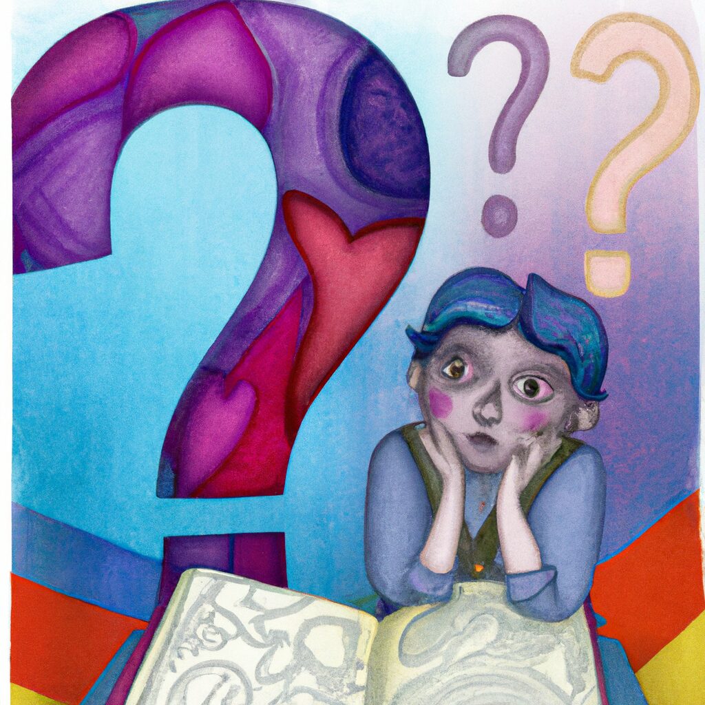 Desenho de alguém lendo 