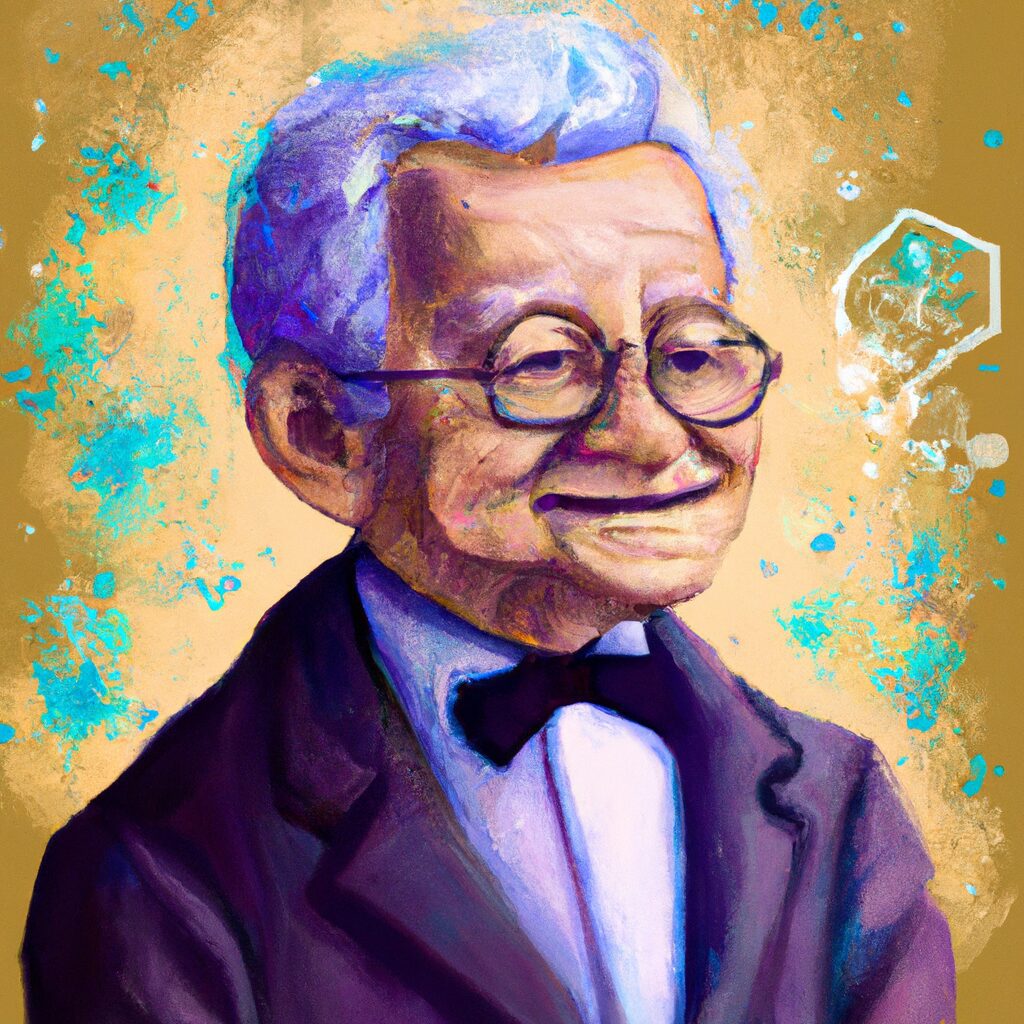 Desenho de alguém lendo