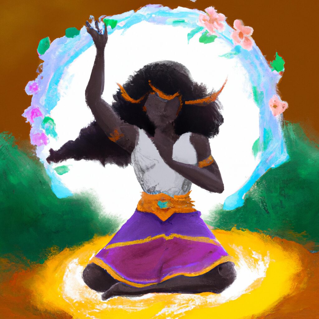 Desenho digital de uma pessoa com um livro aberto sobreumbanda para baixar gratis