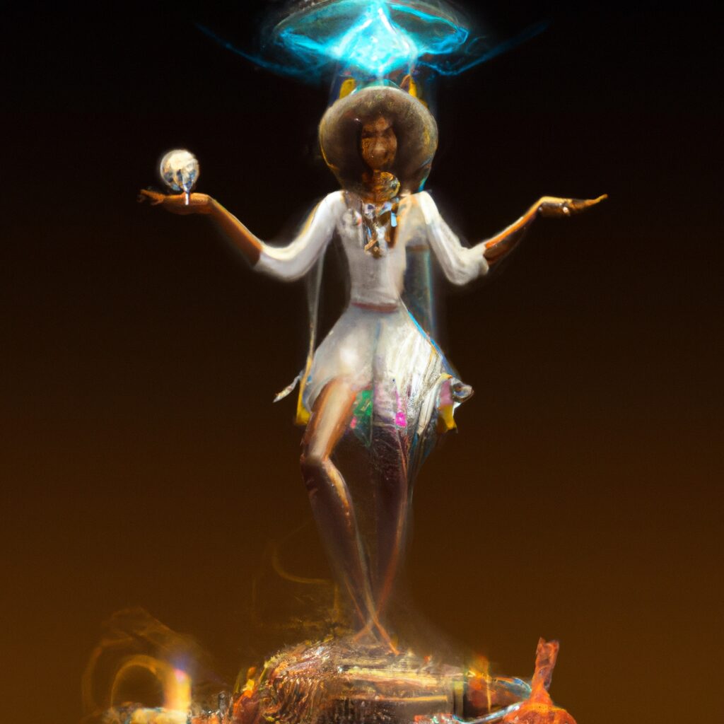 Desenho digital de uma pessoa com um livro aberto sobre